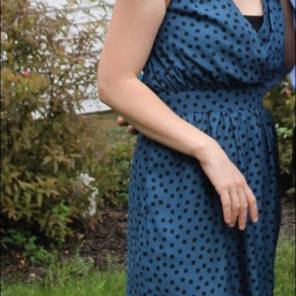 BCBG size 0 teal polka dot - Picture 5 of 6